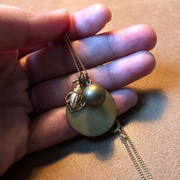 Brass charm necklace - Picture 2 of 5